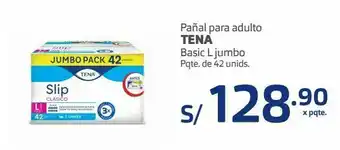Makro Pañales para adultos tena basic l jumbo 42und oferta