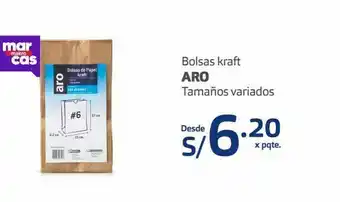 Makro Bolsas kraft aro tamaños variados desde... oferta