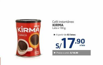 Makro Café instantáneo kirma oferta