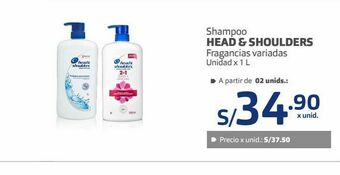 Makro Shampoo head & shoulders oferta