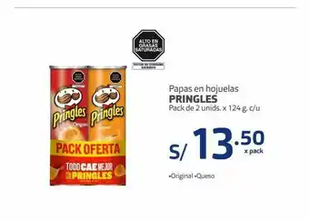 Makro Papas en hojuelas pringles oferta