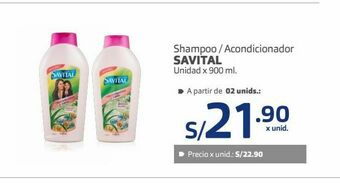 Makro Shampoo / acondicionador savital oferta