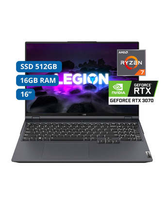 Tiendas EFE Notebook lenovo legion 5 pro 16" amd ryzen 7-5800h 16gb 512gb ssd oferta