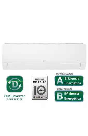 Tiendas EFE Aire acondicionado lg pared inverter r410a frio-calor (evaporadora) vm242h8 oferta