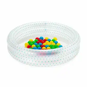 Tottus Piscina 2 anillos con 50 pelotas oferta