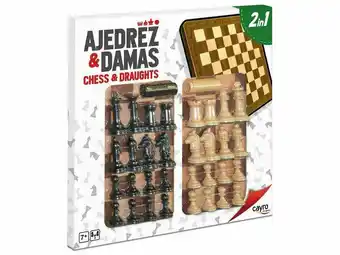 Tottus Tablero de ajedrez y damas con accesorio oferta