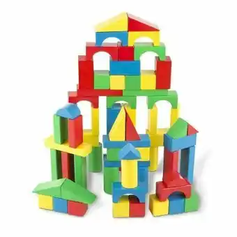 Tottus Set bloques madera 100 piezas oferta