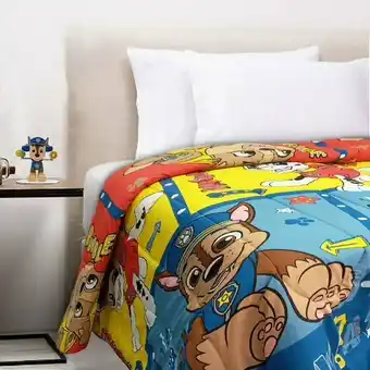 Tottus Edredon paw patrol 1.5 plz 150 hilos oferta