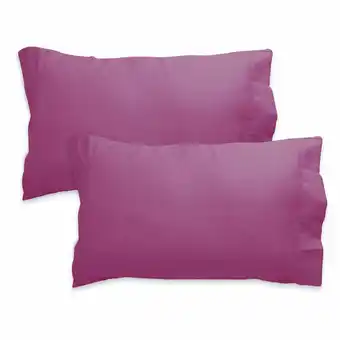 Tottus Set x 2 fdas de almohada vino oferta