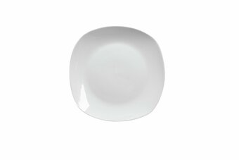 Tottus Plato tendido semicuadrado blanco 10.5 cm oferta