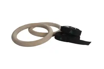 Tottus Aros de madera con correa oferta