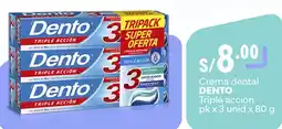 Plaza Vea Dento Triple Accion crema dental oferta