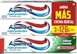 Plaza Vea Aquafresh Triple Proteccion crema dental oferta