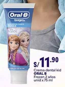 Plaza Vea Oral-B Frozen crema dental kid oferta