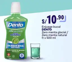Plaza Vea Dento Zero Alcohol enjuage bucal oferta