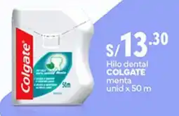 Plaza Vea Colgate menta hilo dental oferta