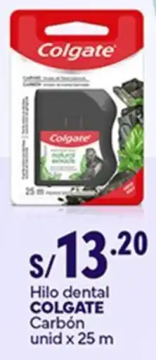 Plaza Vea Colgate carbon hilo dental oferta