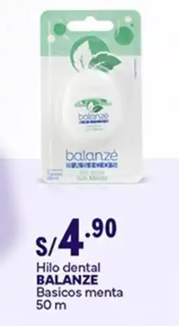 Plaza Vea Balanzé basicos menta hilo dental oferta