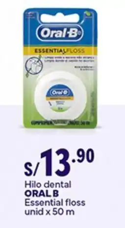 Plaza Vea Oral-B essential floss hilo dental oferta