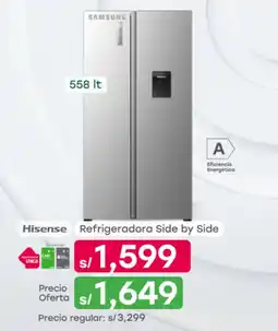 Tottus Hisense refrigeradora side by side oferta