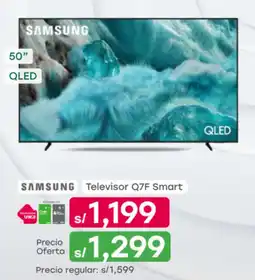Tottus Samsung televisor Q7F Smart 50" oferta