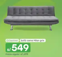 Tottus Casa Joven Sofá cama Milan gris oferta