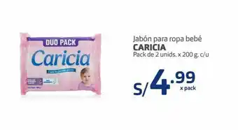 Makro Jabón para ropa bebé caricia pack 2 und x 200g oferta