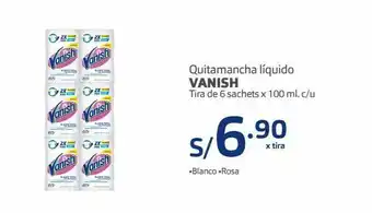 Makro Quitamanchas vanish tira de 6 sachets 100ml oferta