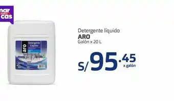 Makro Detergente líquido aro galón 20l oferta