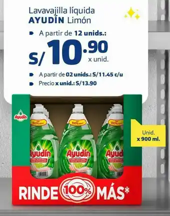 Makro Lavavajilla líquida ayudín limón 900ml oferta