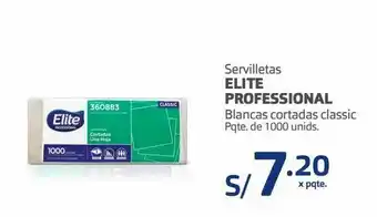 Makro Servilletas elite profesional blancas cortadas classic paquete de 1000und oferta