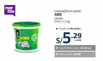 Makro Lavavajilla en pasta aro limón 1,2kg oferta