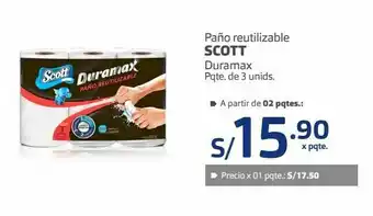 Makro Paño reutilizable scott duramax paquete 3 und oferta