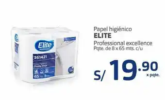 Makro Papel higiénico elite profesional excellence paquete de 8 x 65m oferta