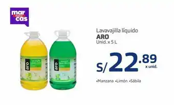 Makro Lavavajilla liquido aro 5l oferta