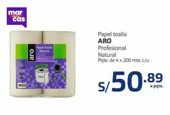 Makro Papel toalla profesional natural 4und x 200m oferta
