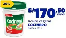 Makro Cocinero aceite vegetal balde oferta