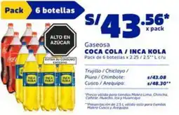 Makro Coca cola / inca kola gaseosa oferta