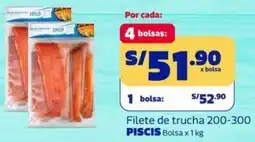Makro Piscis filete de trucha 200-300 bolsa oferta