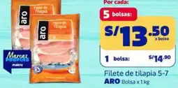 Makro Aro filete de tilapia 5-7 bolsa oferta