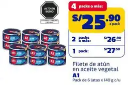 Makro A1 filete de atún en aceite vegetal oferta