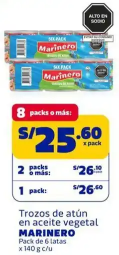 Makro Marinero trozos de atún en aceite vegetal oferta