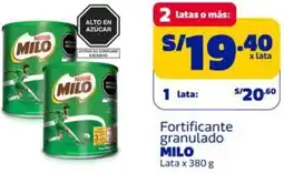Makro Milo fortificante granulado lata oferta