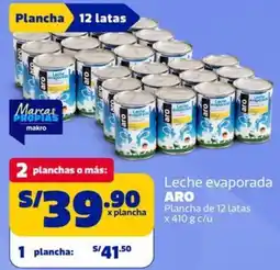 Makro Aro leche evaporada oferta