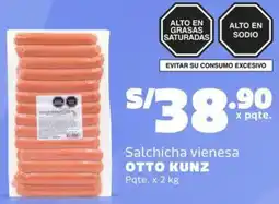 Makro Otto kunz salchicha vienesa pqte. oferta