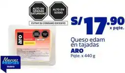 Makro Aro queso edam en tajadas pqte. oferta