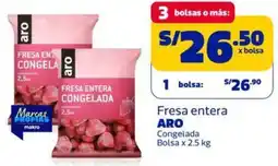 Makro Aro fresa entera congelada oferta