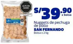 Makro San fernando nuggets de pechuga de pollo bolsa oferta