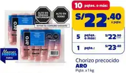 Makro Aro chorizo precocido oferta