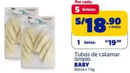 Makro Easy tubos de calamar limpio bolsa oferta
